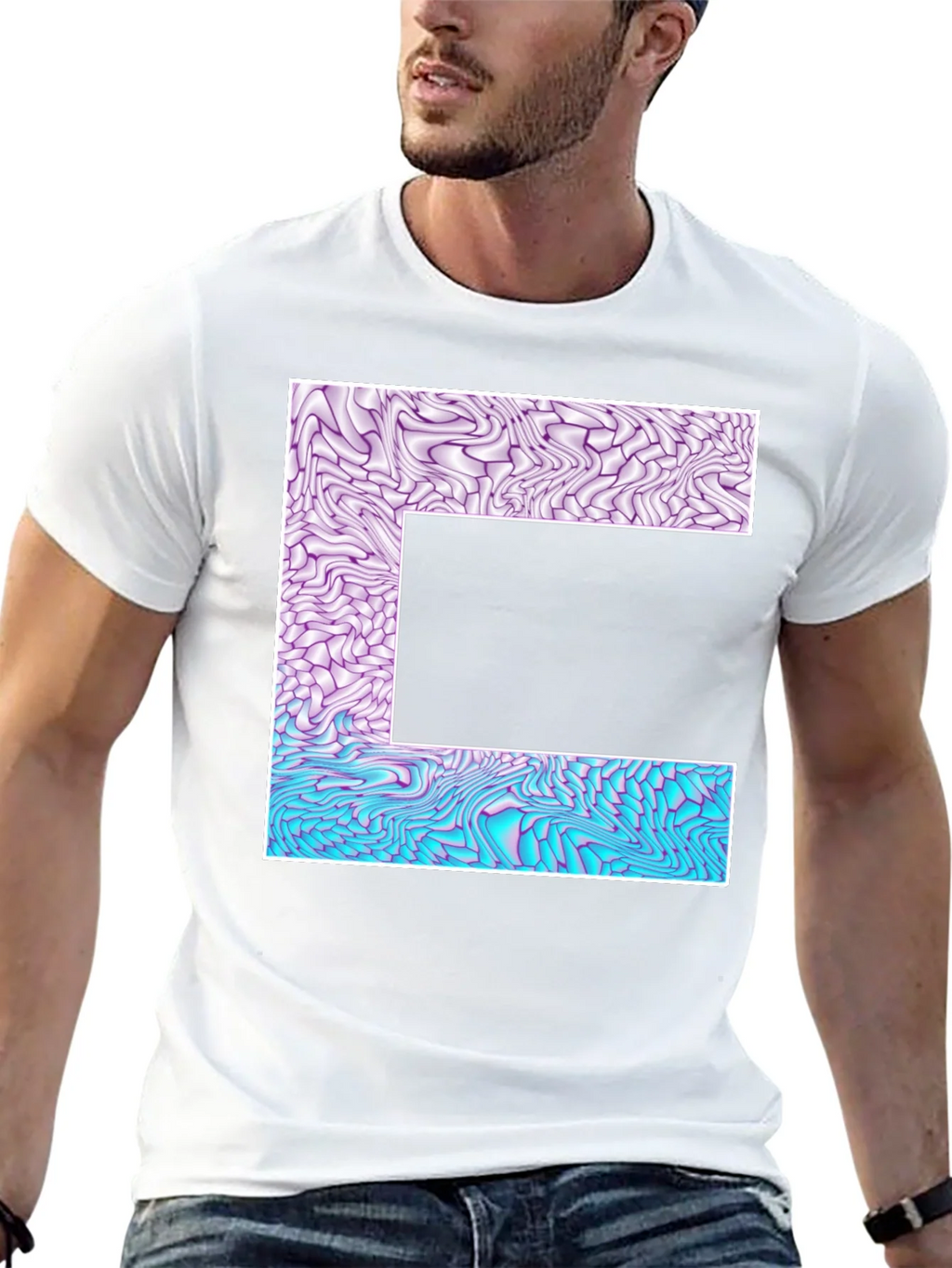 Abstract Letter T-Shirt - Unique Graphic Tee product image 11