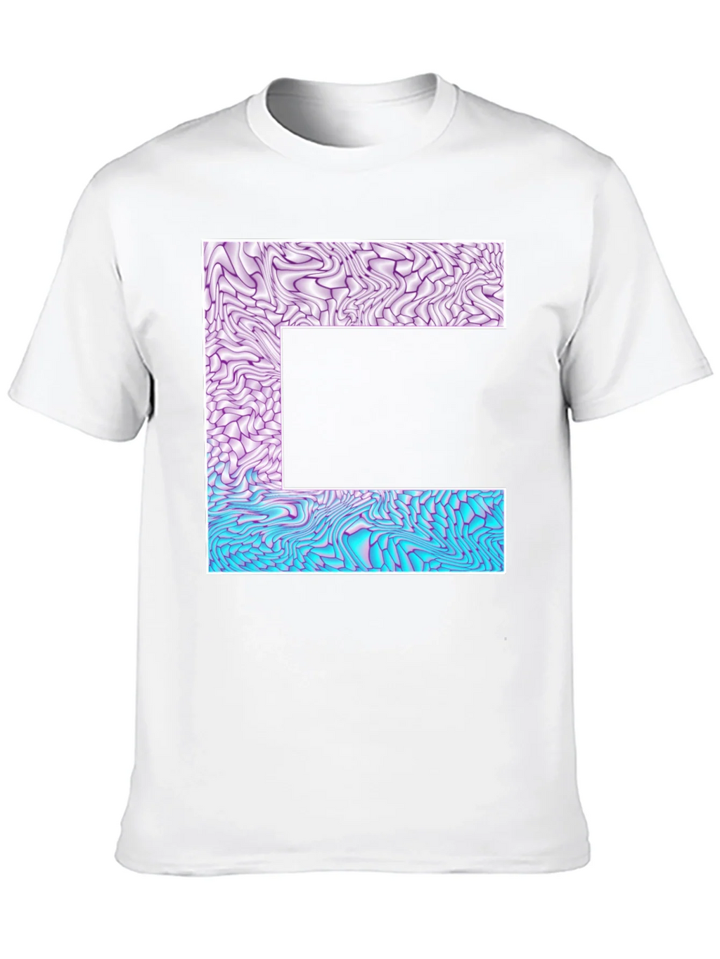 Abstract Letter T-Shirt - Unique Graphic Tee product image 8