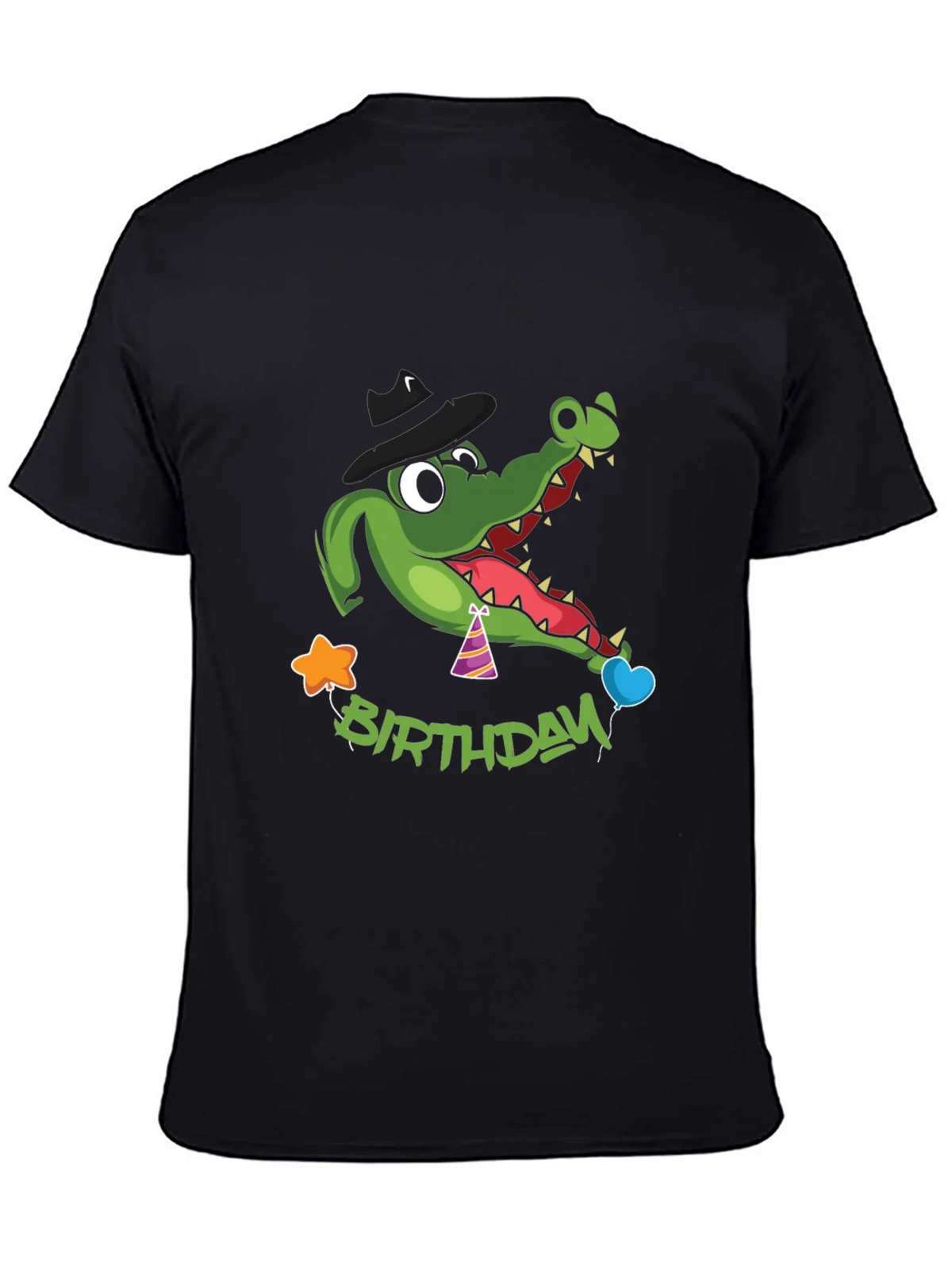 Cartoon Alligator Birthday T-Shirt product image 4