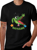 Cartoon Alligator Birthday T-Shirt product image 1