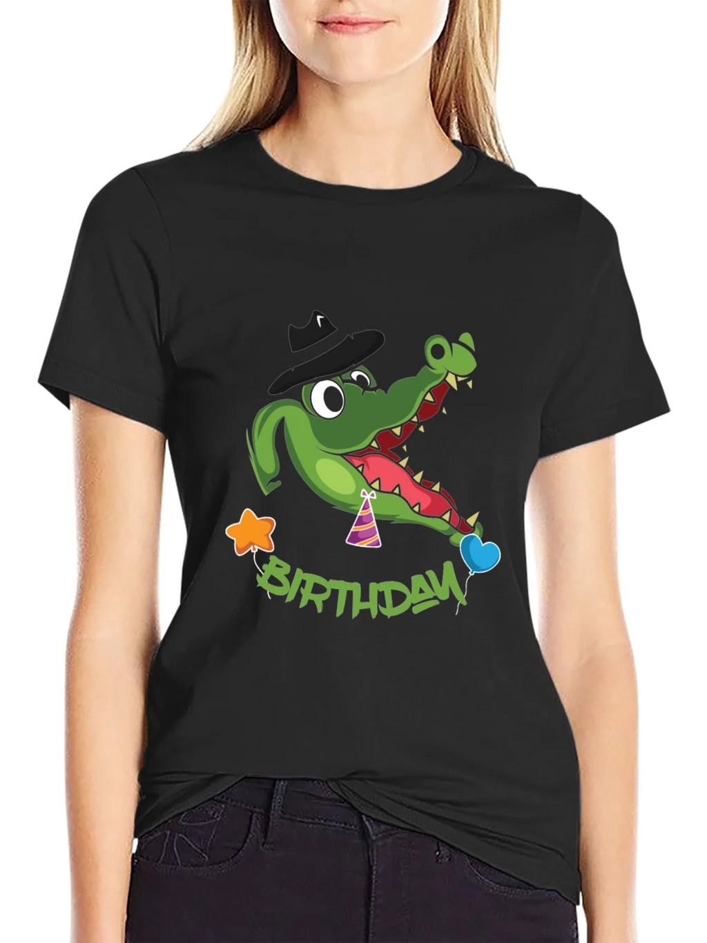 Cartoon Alligator Birthday T-Shirt product image 2