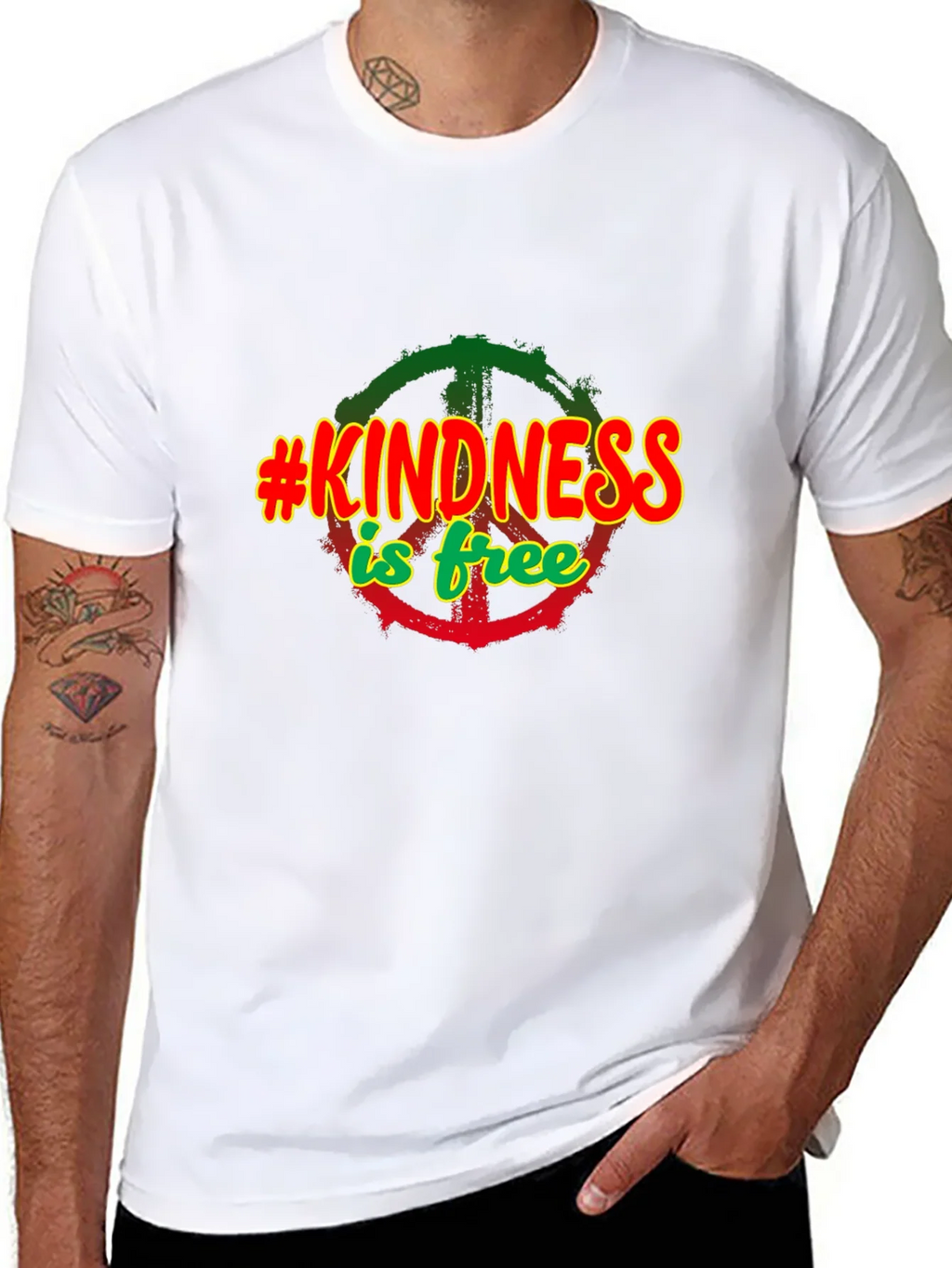 Kindness is Free Black T-Shirt product image 5