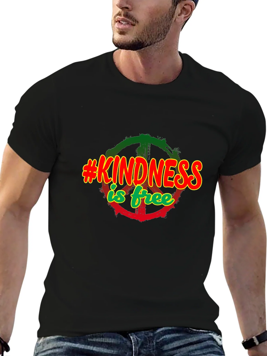 Kindness is Free Black T-Shirt product image 4