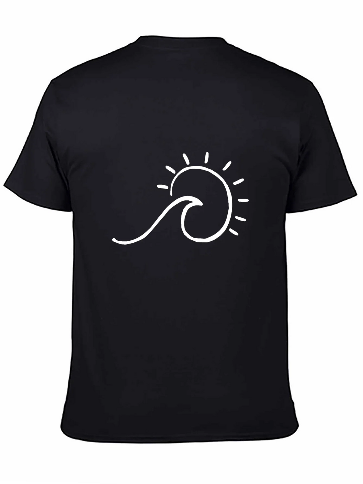 Wave & Sun Graphic Tee - Black product image 4