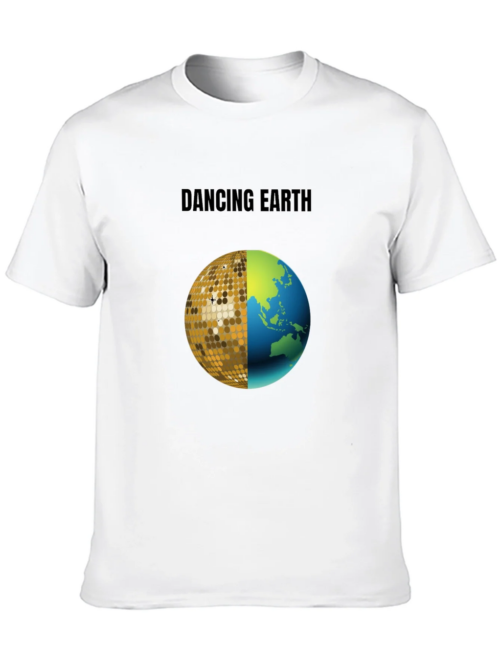 Dancing Earth Graphic Tee - Black Cotton T-Shirt product image 9