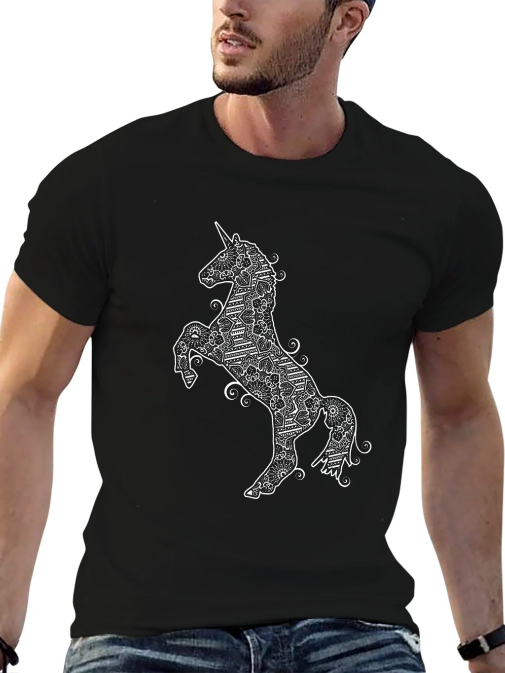 Unicorn Graphic T-Shirt - Black product image 6