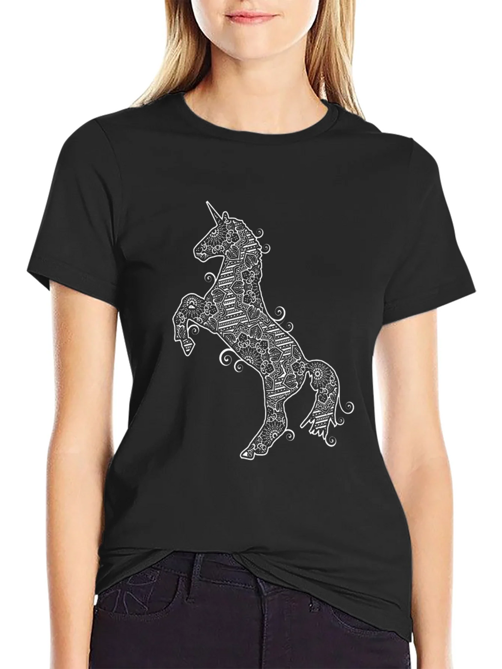 Unicorn Graphic T-Shirt - Black product image 2