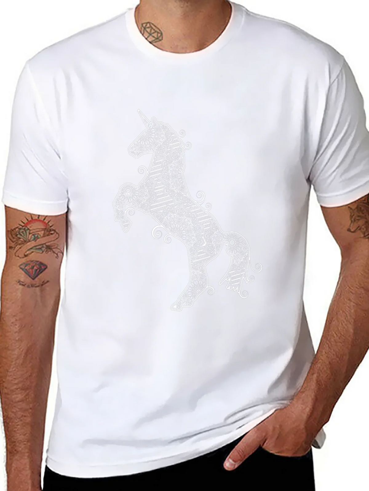 Unicorn Graphic T-Shirt - Black product image 7