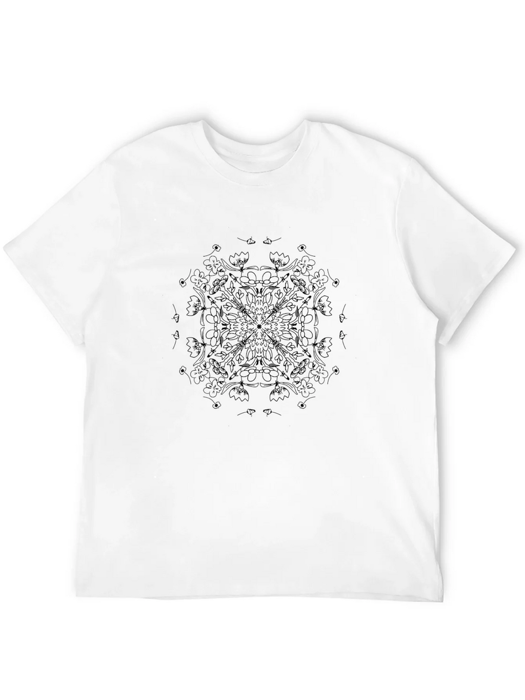 Black Mandala Print T-Shirt - Stylish Casual Wear product image 8