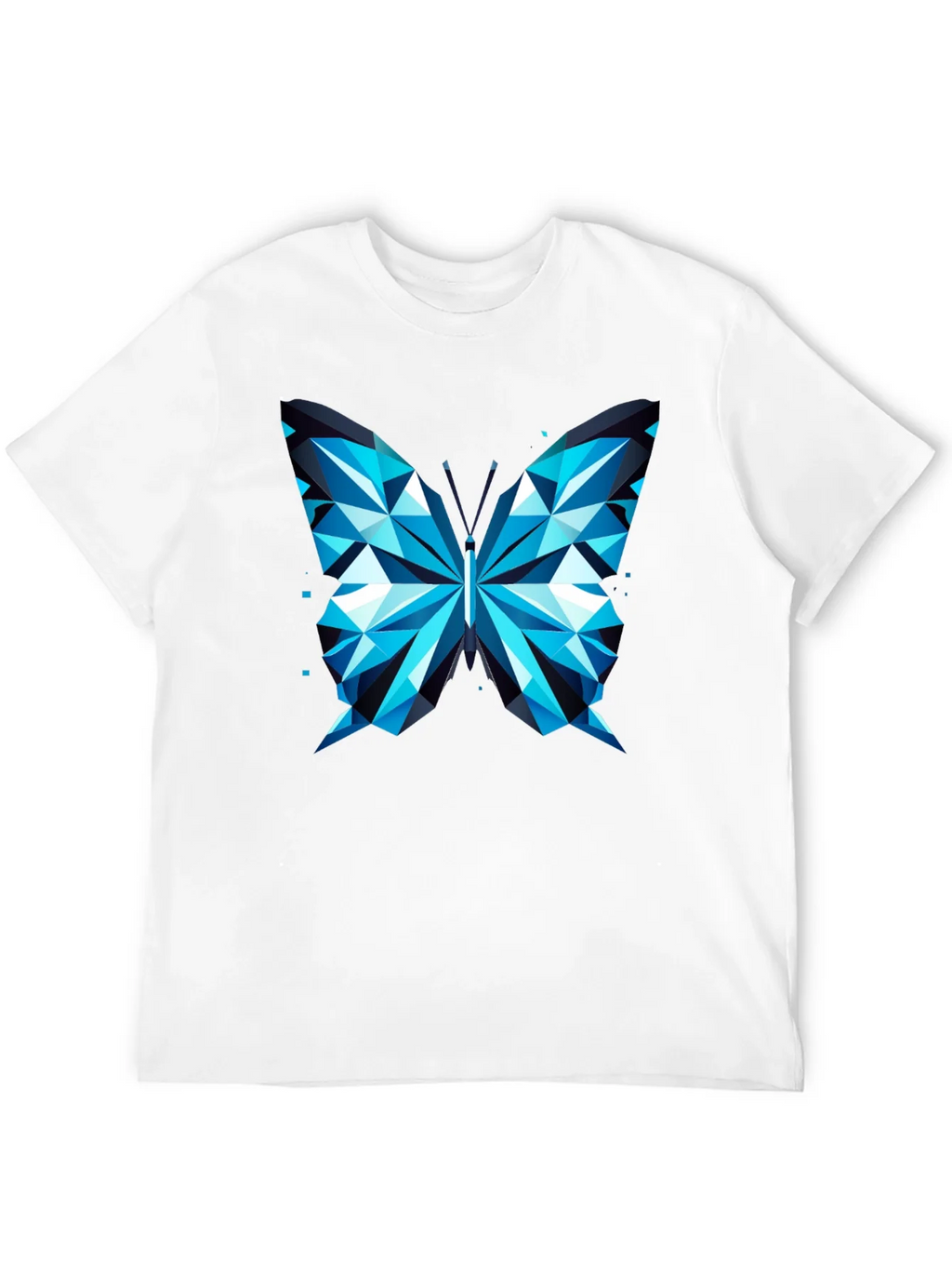 Geometric Butterfly Print Tee - Modern Graphic T-Shirt product image 9