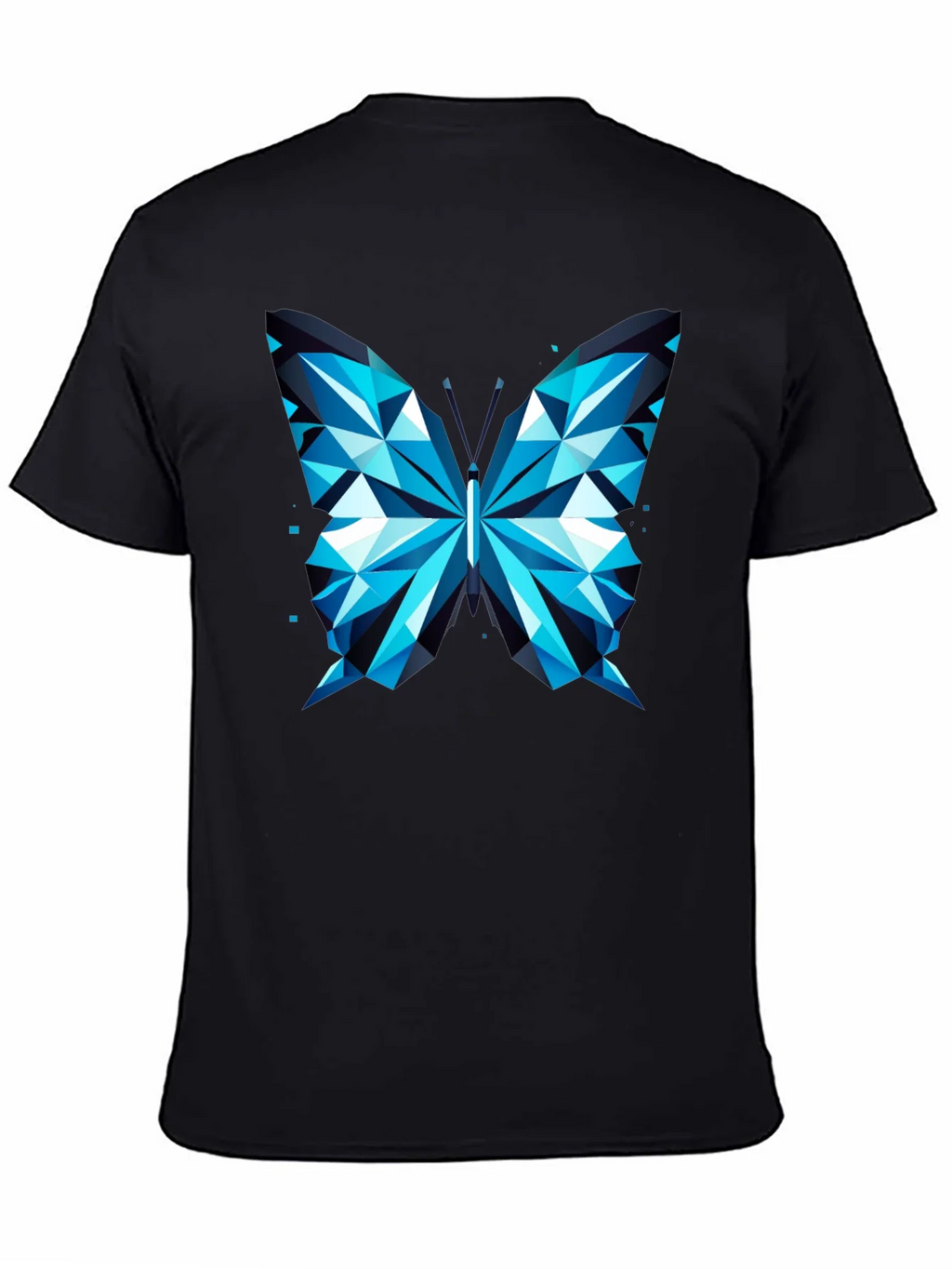 Geometric Butterfly Print Tee - Modern Graphic T-Shirt product image 2