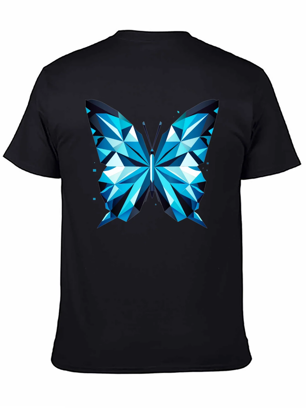 Geometric Butterfly Print Tee - Modern Graphic T-Shirt product image 2