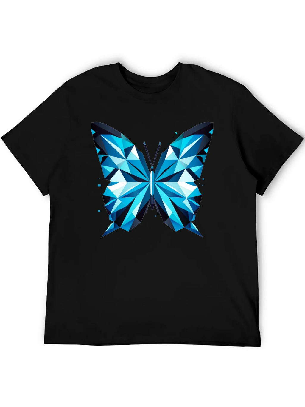 Geometric Butterfly Print Tee - Modern Graphic T-Shirt product image 3