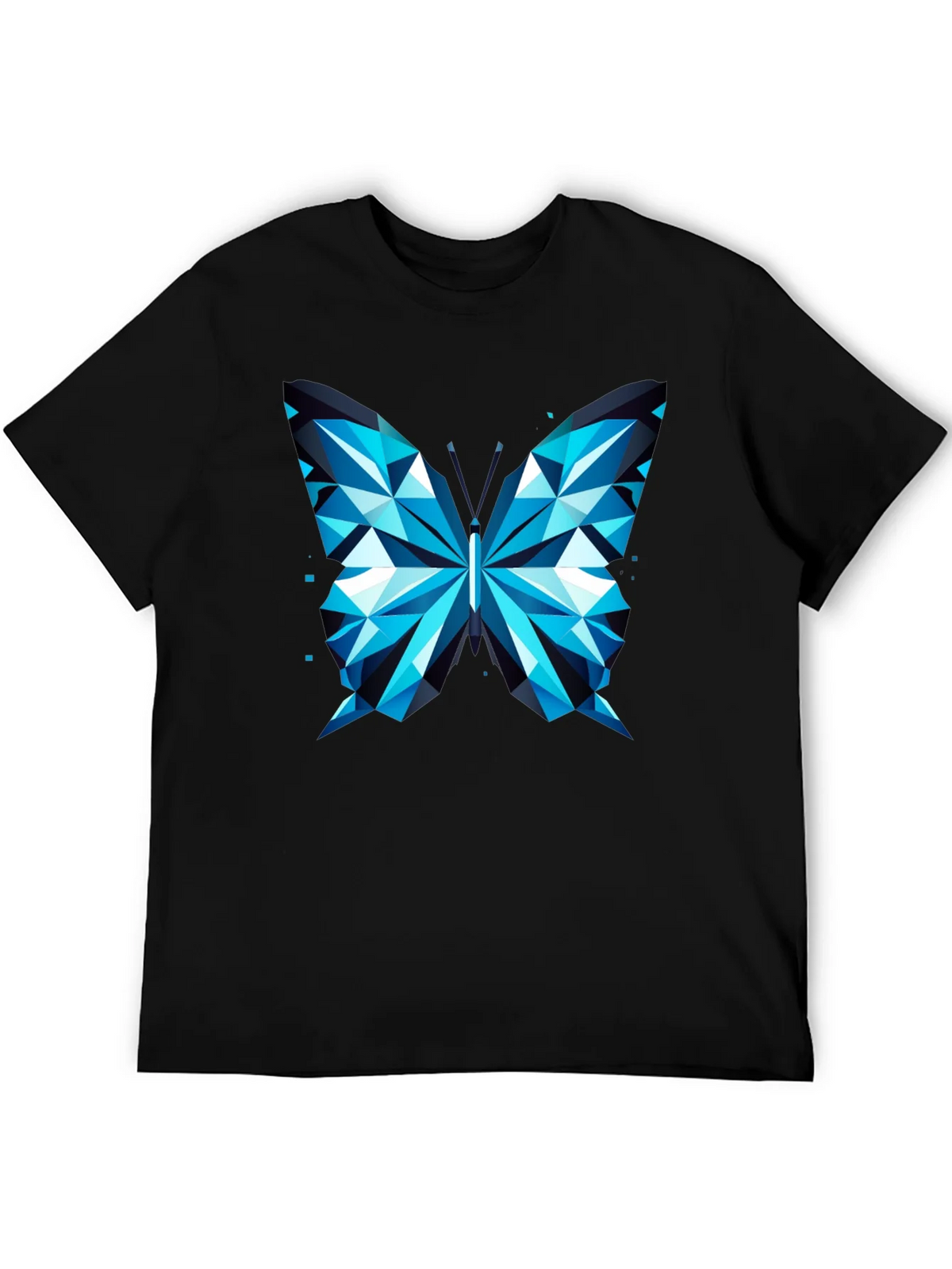 Geometric Butterfly Print Tee - Modern Graphic T-Shirt product image 3