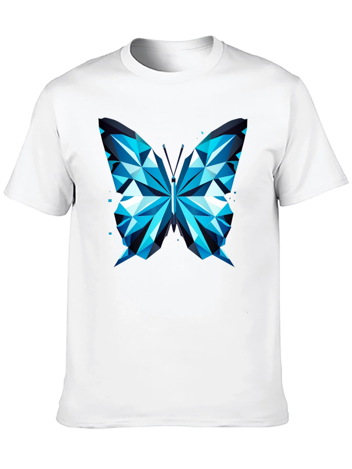 Geometric Butterfly Print Tee - Modern Graphic T-Shirt product image 7