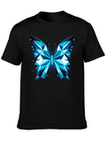 Geometric Butterfly Print Tee - Modern Graphic T-Shirt product image 1
