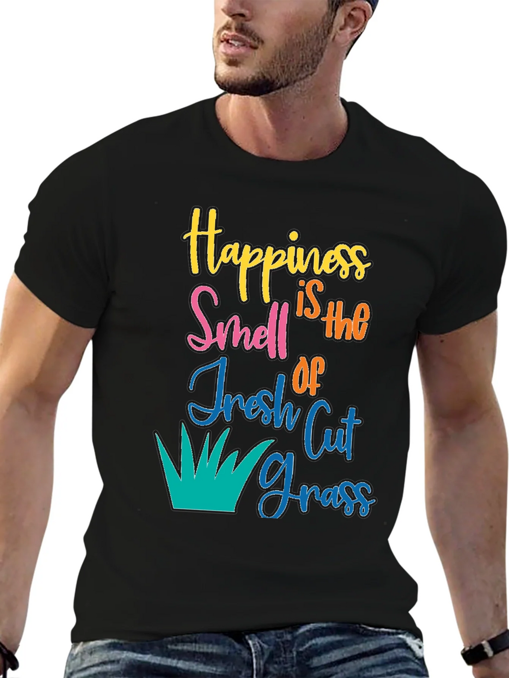 Happiness is Fresh Cut Grass T-Shirt product image 6