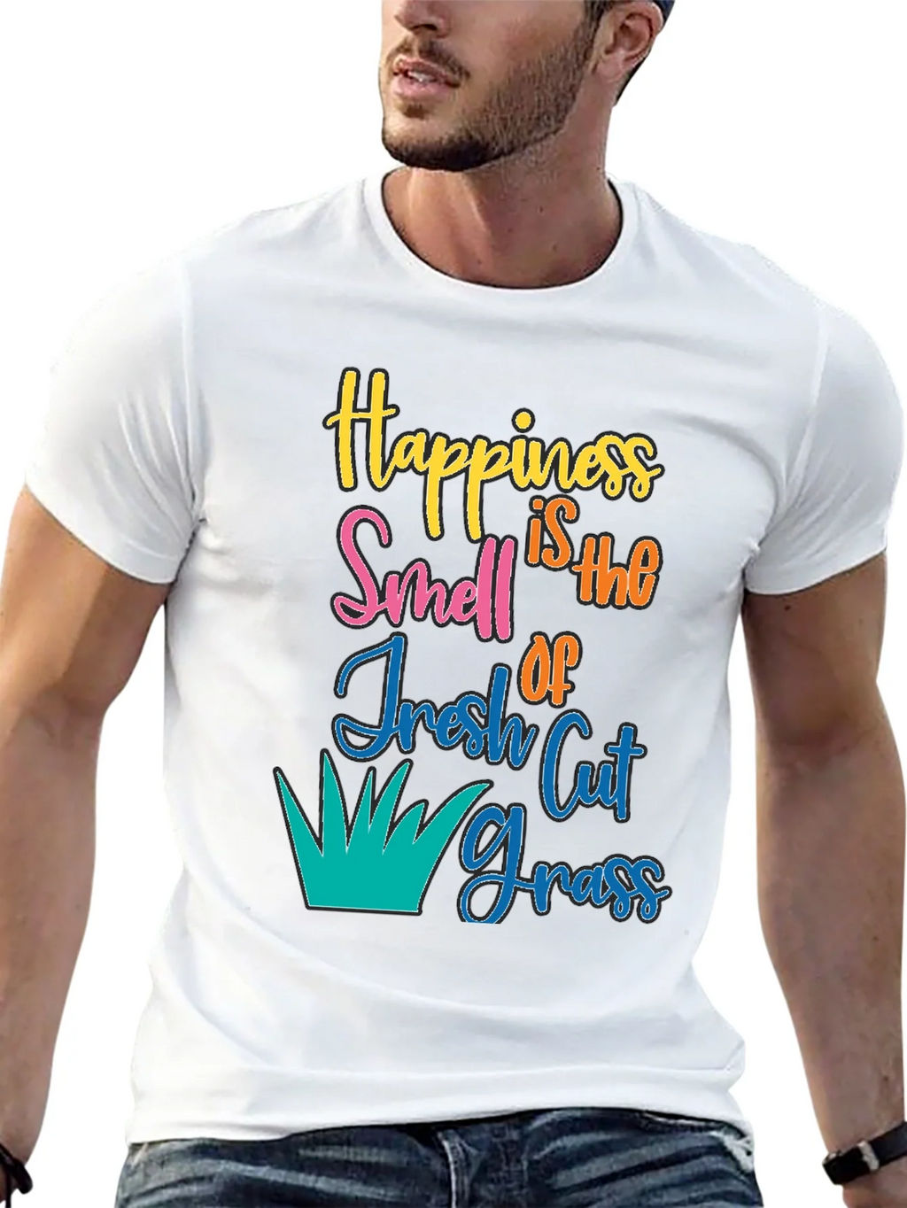 Happiness is Fresh Cut Grass T-Shirt product image 12