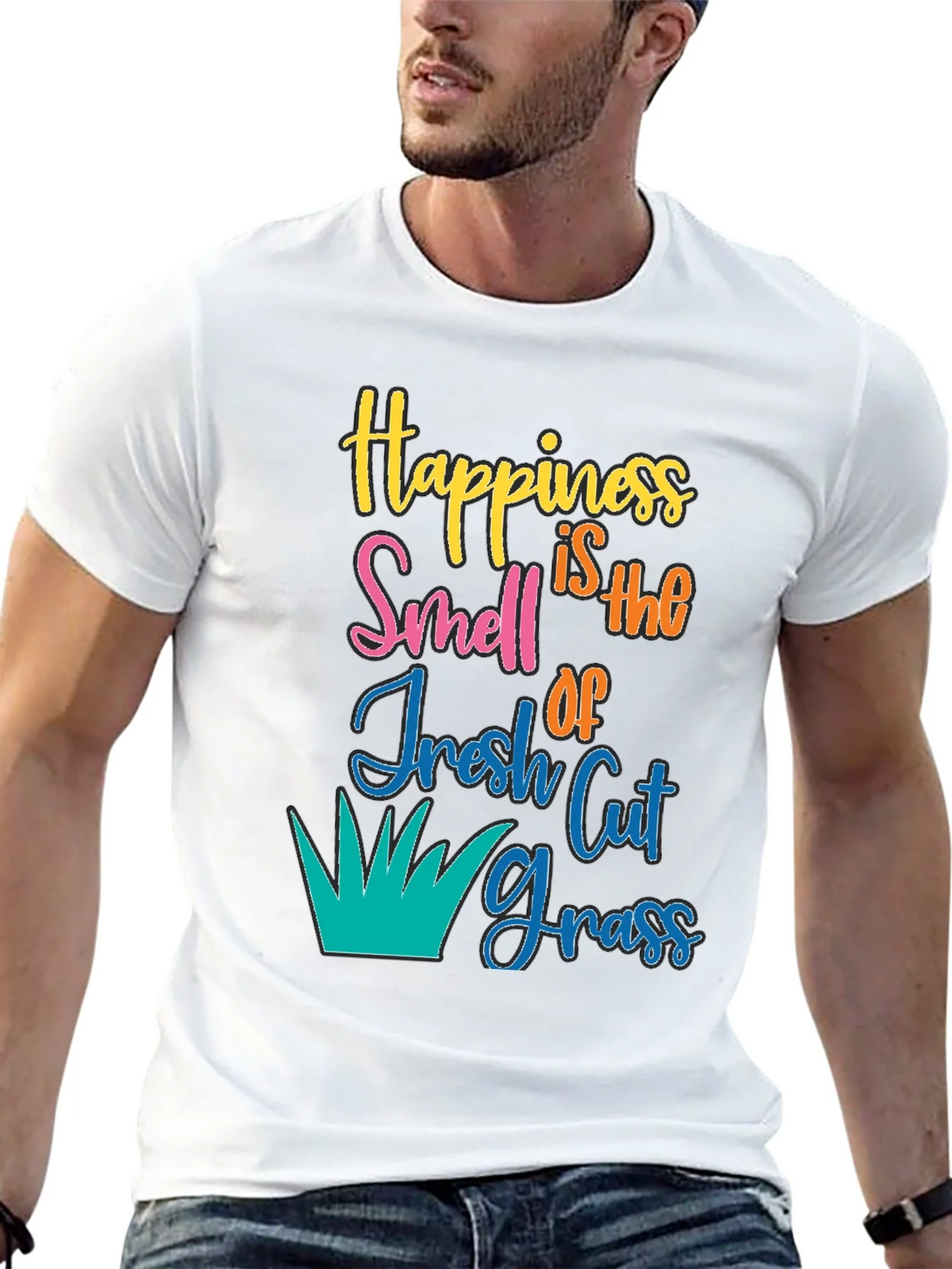 Happiness is Fresh Cut Grass T-Shirt product image 12