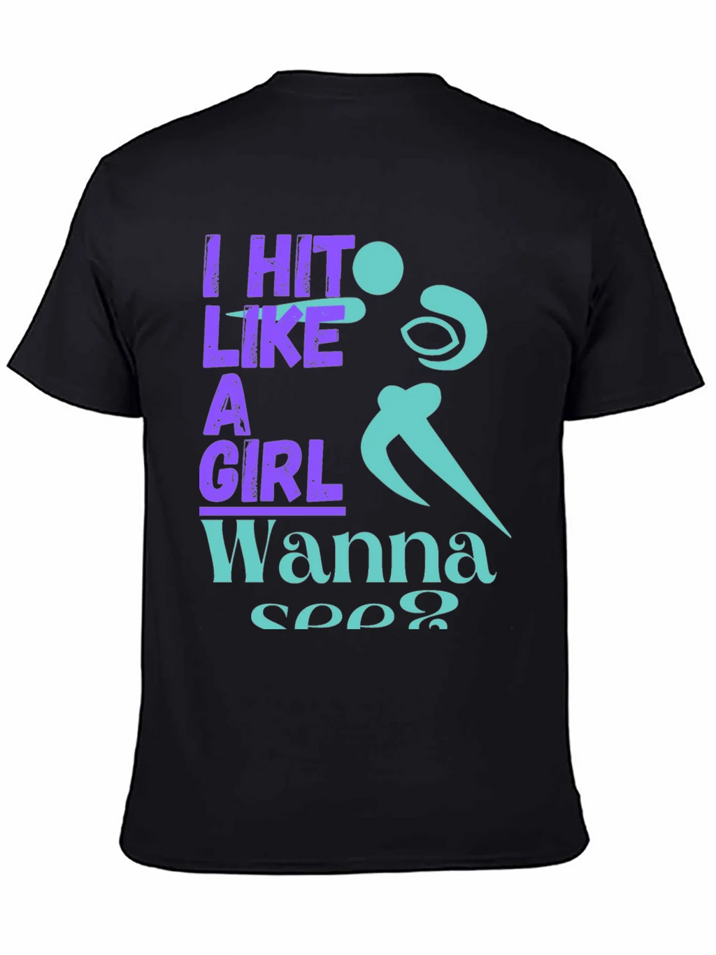 I Hit Like A Girl Graphic T-Shirt product image 4