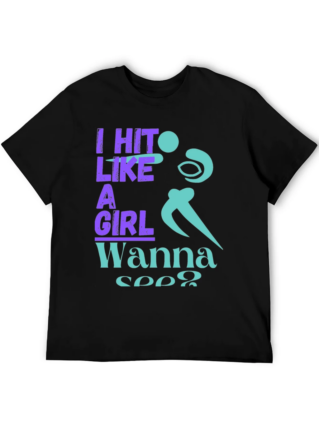 I Hit Like A Girl Graphic T-Shirt product image 5