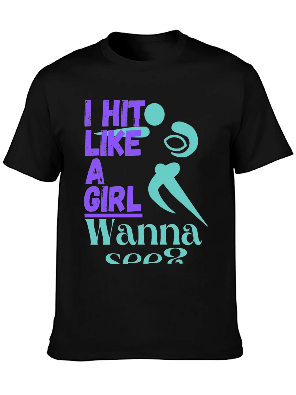 I Hit Like A Girl Graphic T-Shirt product image 3