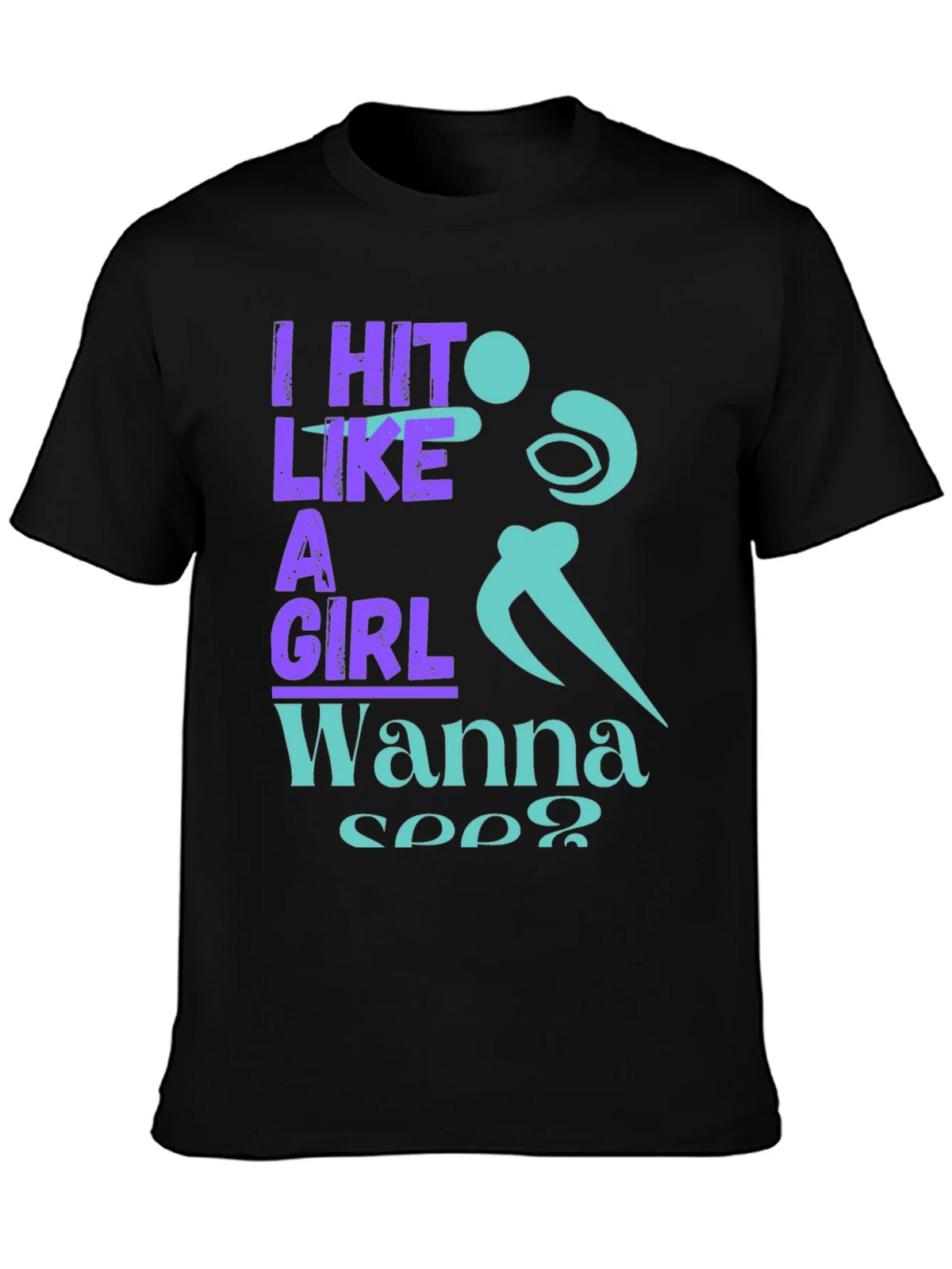 I Hit Like A Girl Graphic T-Shirt product image 3