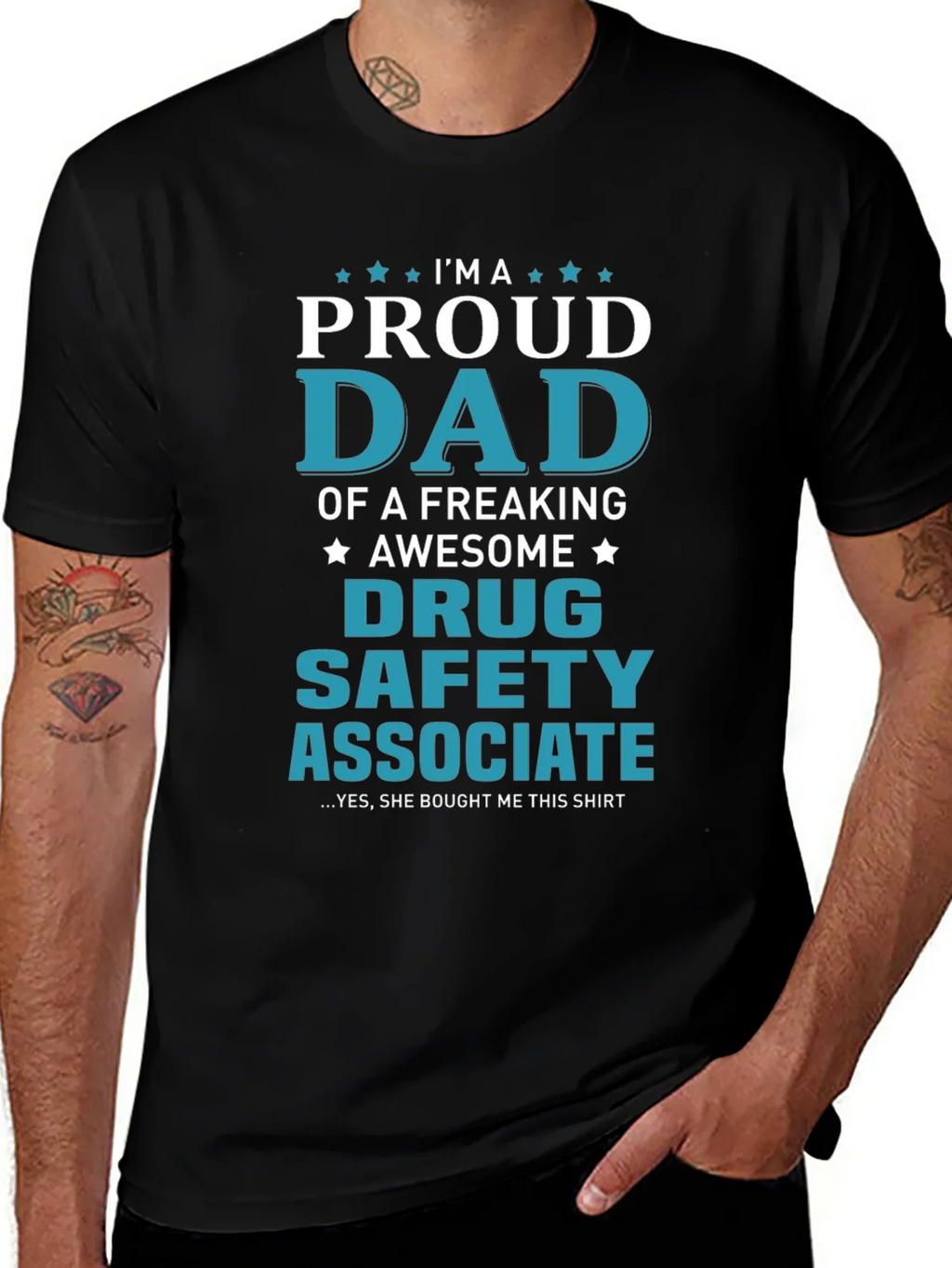 Proud Dad of Drug Safety Associate Novelty T-Shirt product image 1