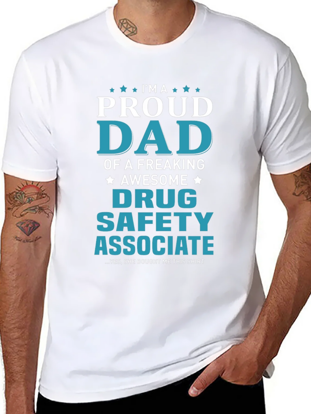 Proud Dad of Drug Safety Associate Novelty T-Shirt product image 7