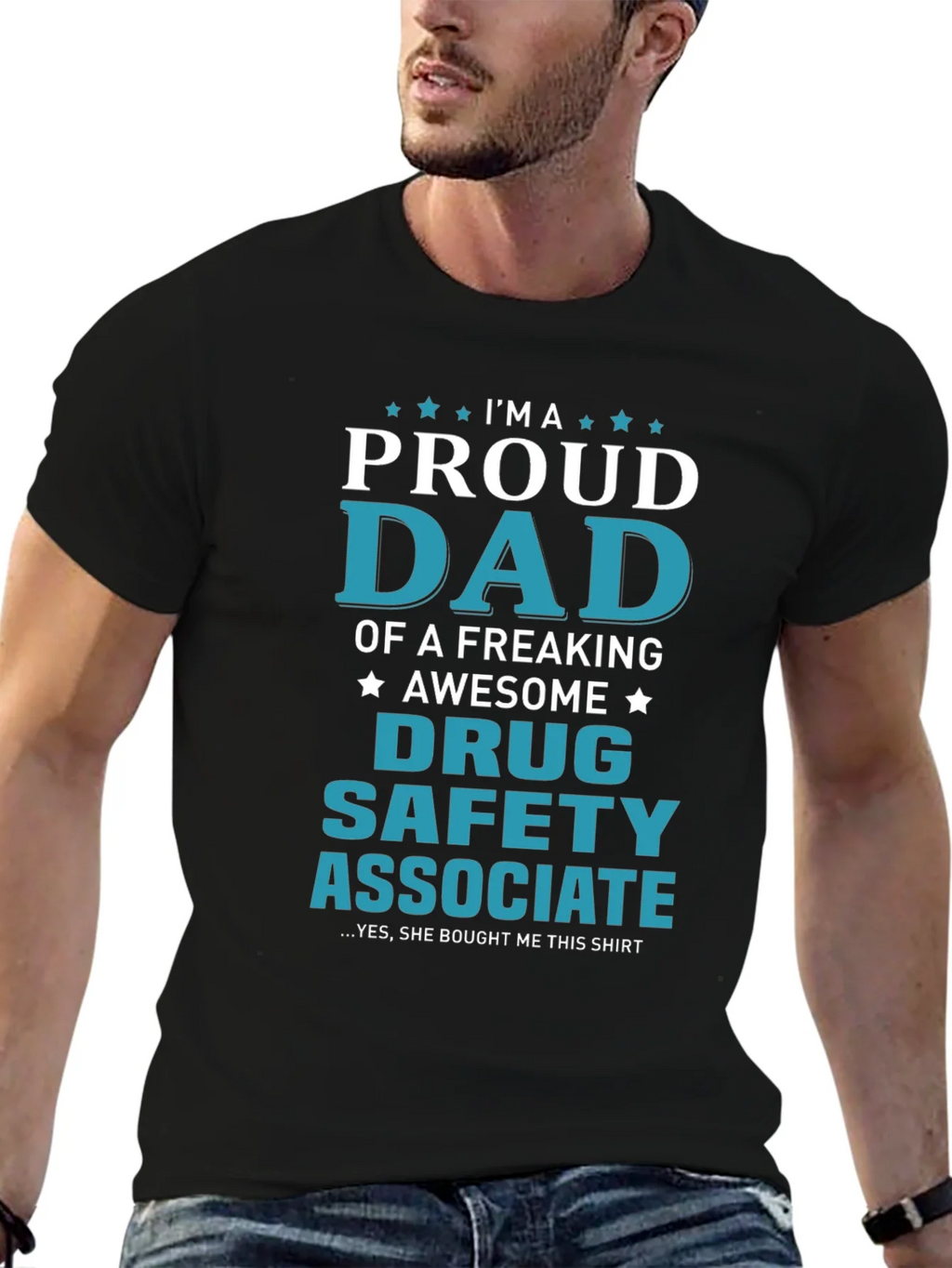 Proud Dad of Drug Safety Associate Novelty T-Shirt product image 6