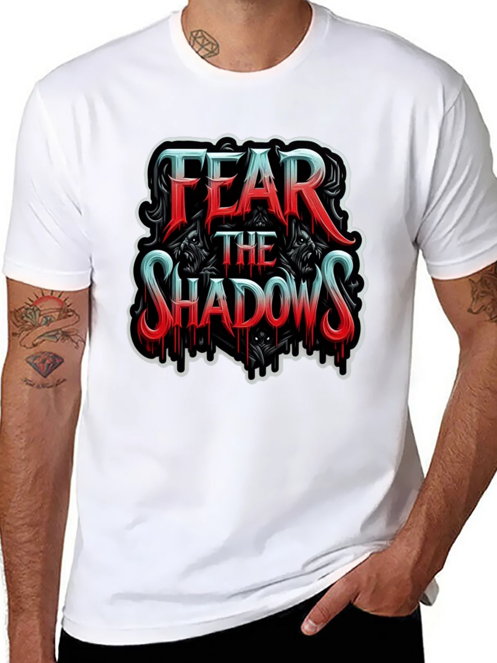 Fear the Shadows Graphic T-Shirt product image 7