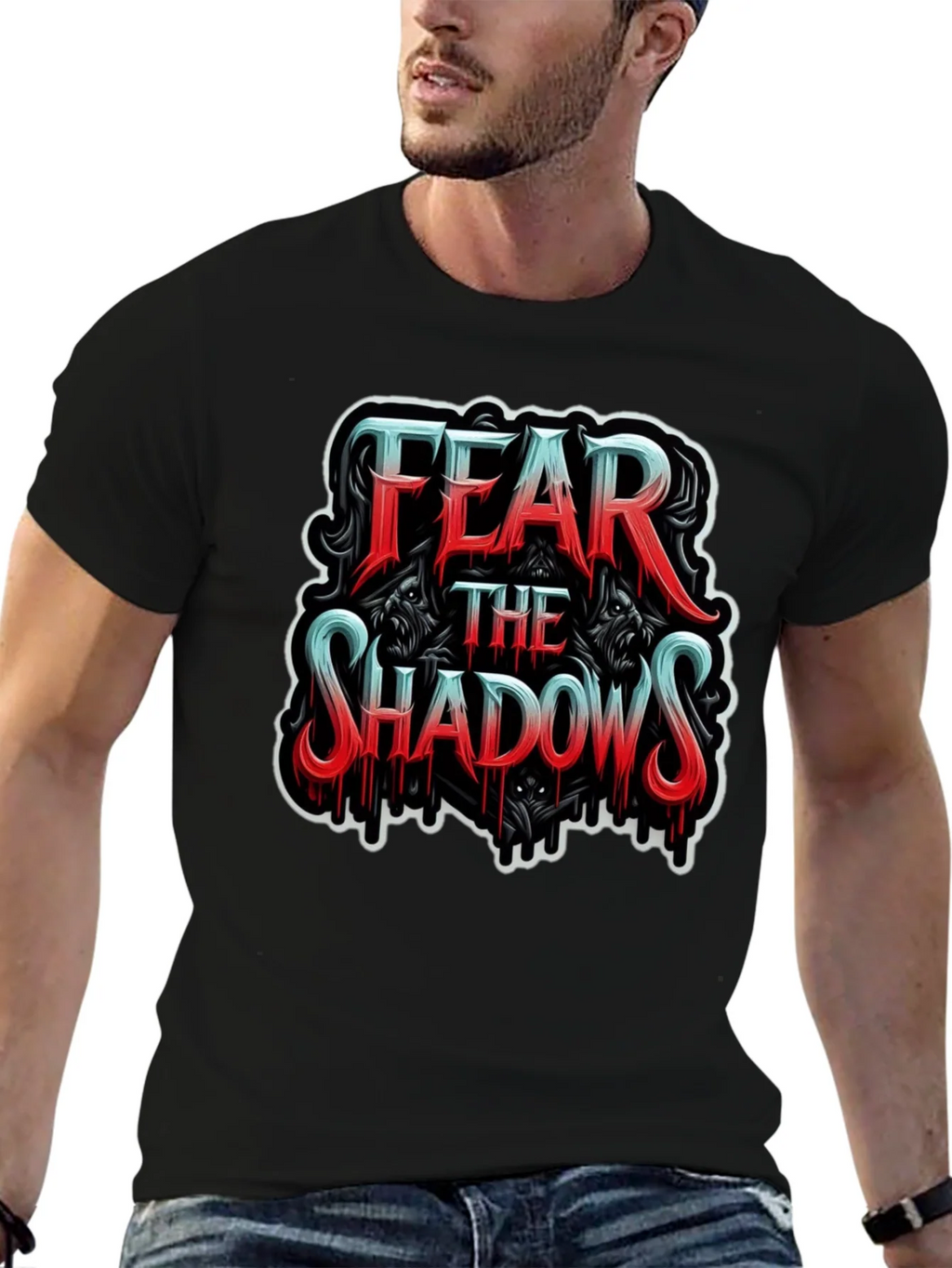 Fear the Shadows Graphic T-Shirt product image 6