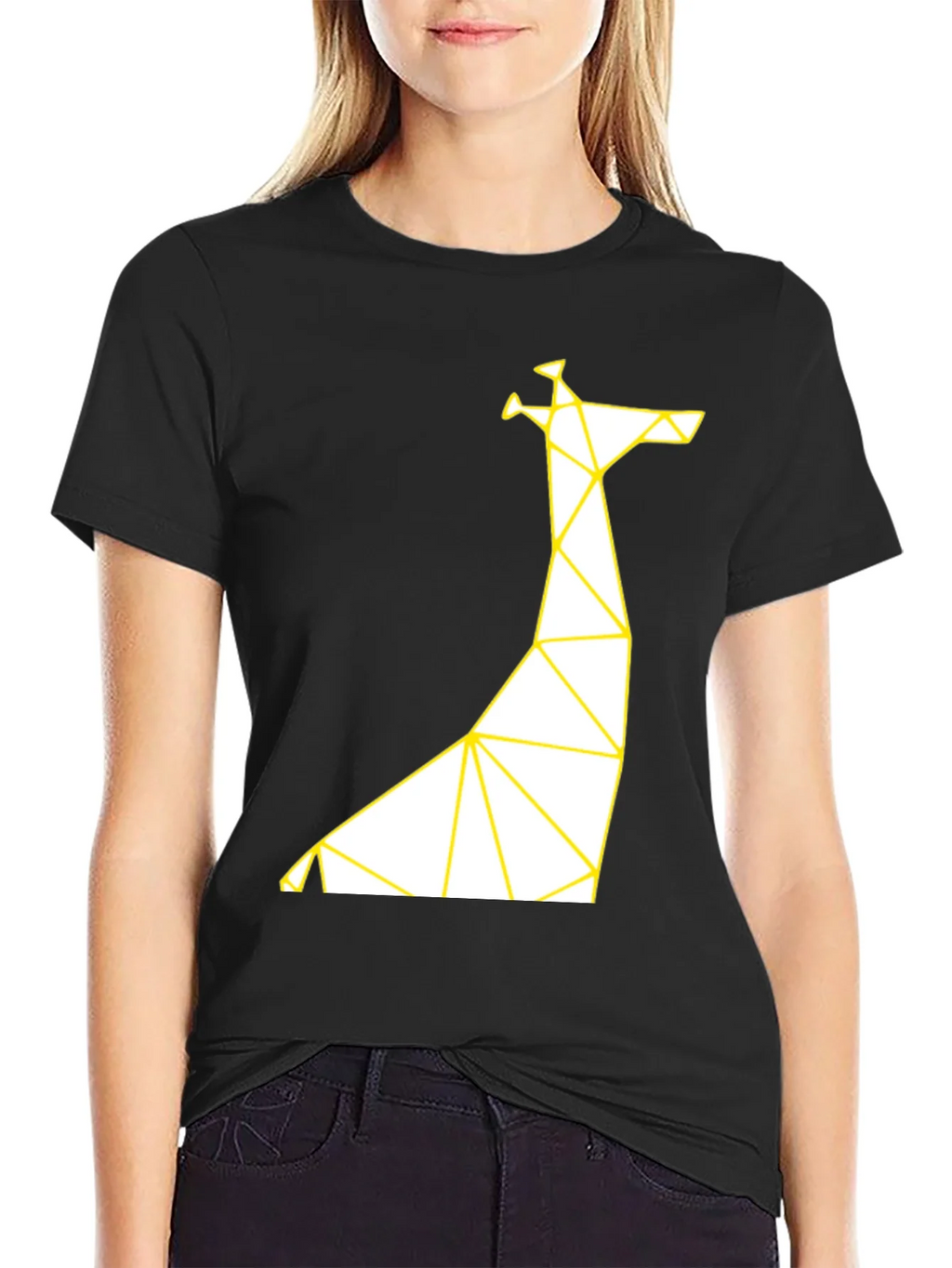 Geometric Giraffe T-Shirt - Modern Graphic Tee product image 2
