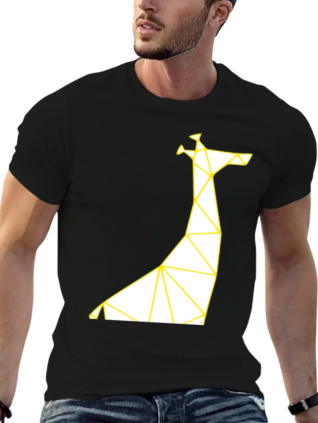 Geometric Giraffe T-Shirt - Modern Graphic Tee product image 6