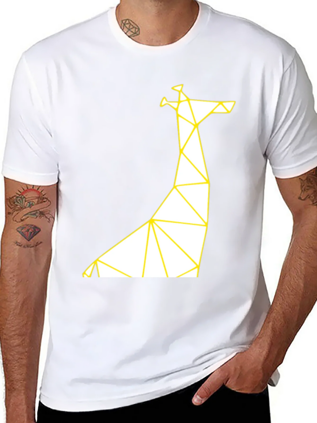 Geometric Giraffe T-Shirt - Modern Graphic Tee product image 7