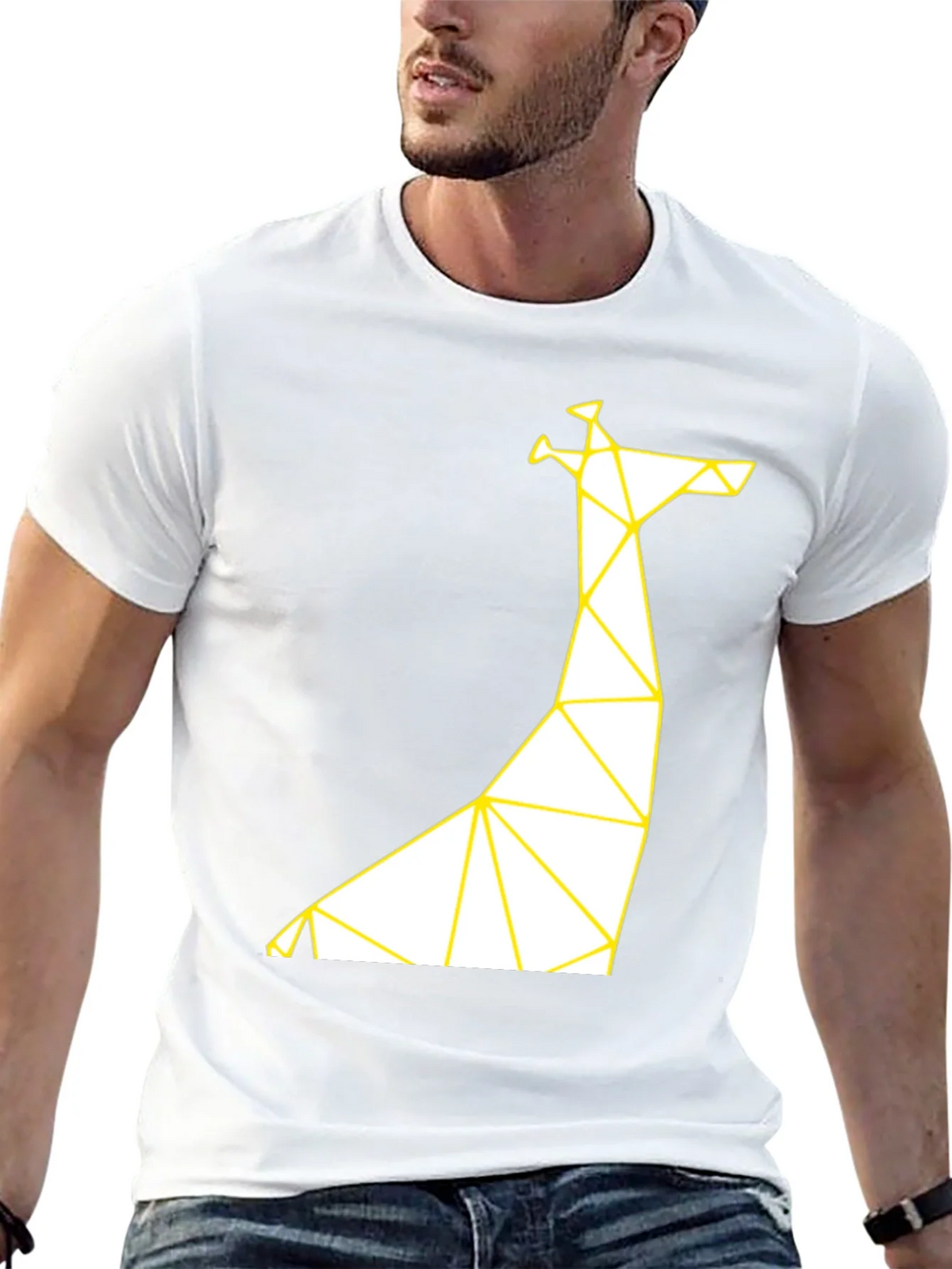 Geometric Giraffe T-Shirt - Modern Graphic Tee product image 12