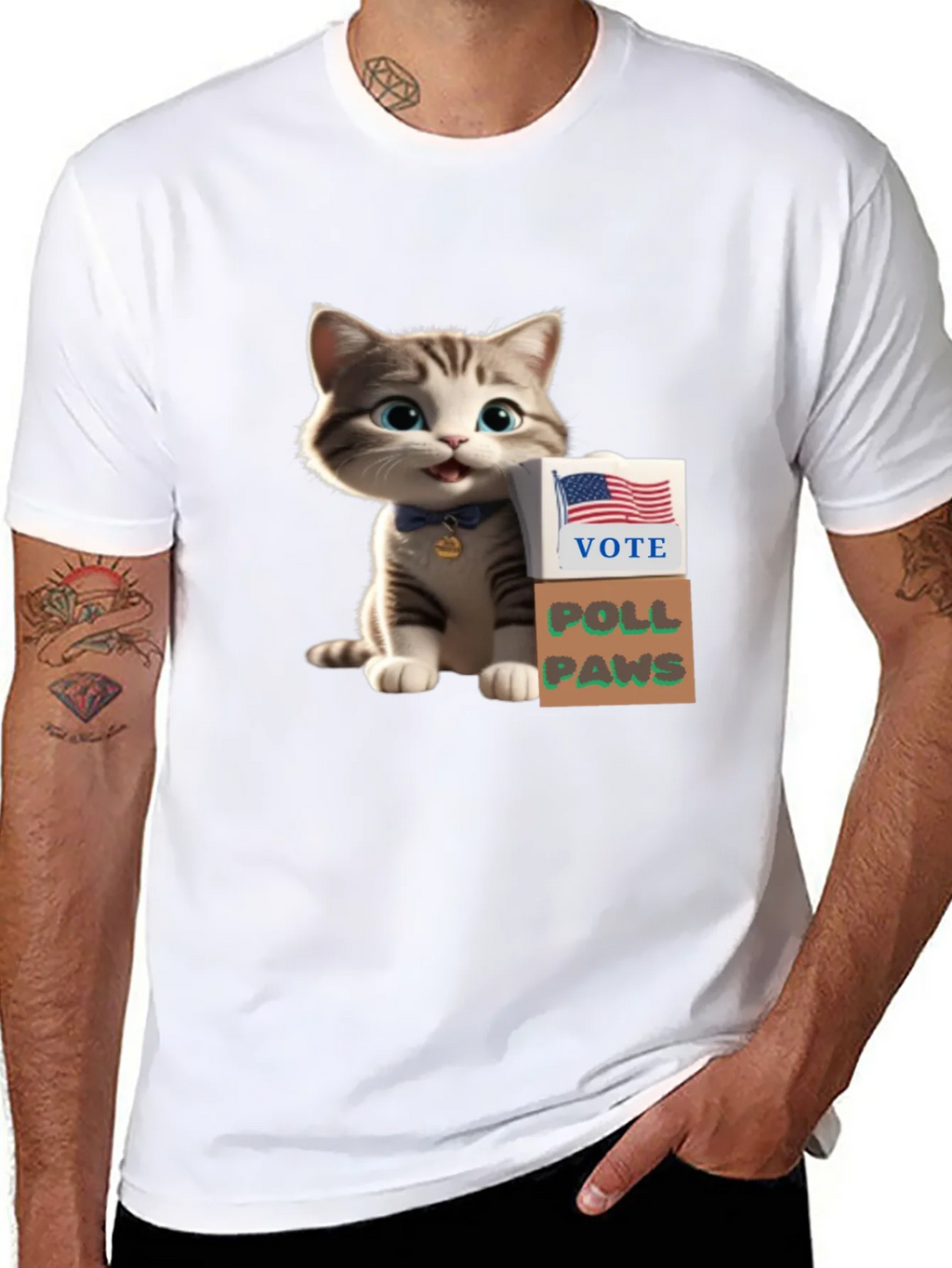 Vote Poll Paws T-Shirt product image 7