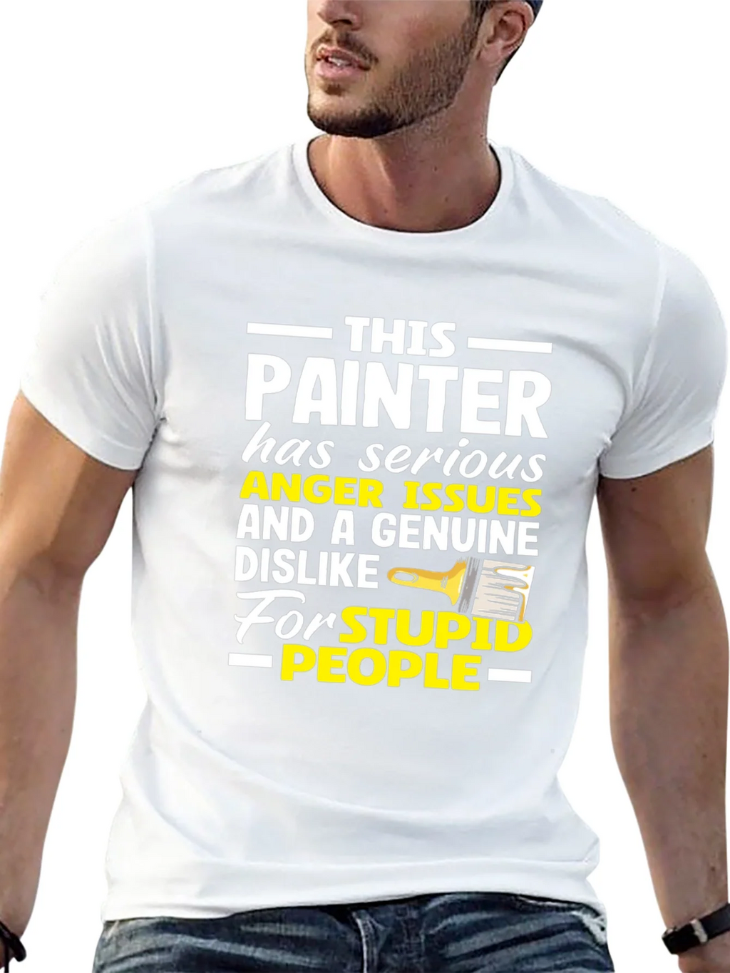 Painter Anger Issues Humor Graphic Tee product image 12