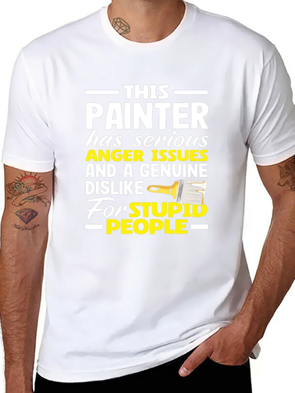 Painter Anger Issues Humor Graphic Tee product image 7