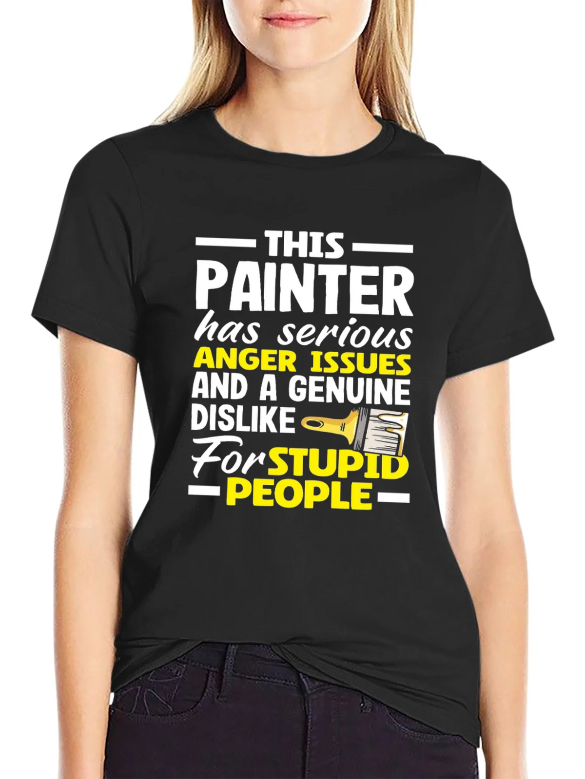 Painter Anger Issues Humor Graphic Tee product image 2