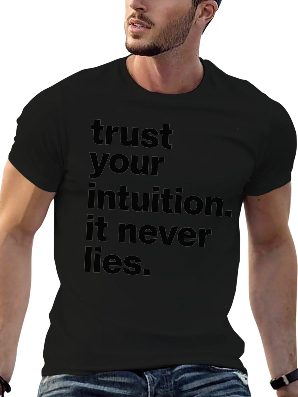 Trust Your Intuition Black T-Shirt product image 6