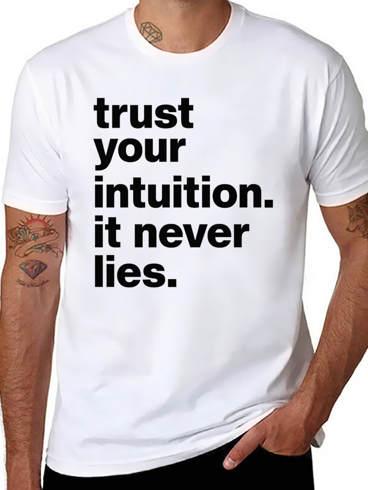 Trust Your Intuition Black T-Shirt product image 7
