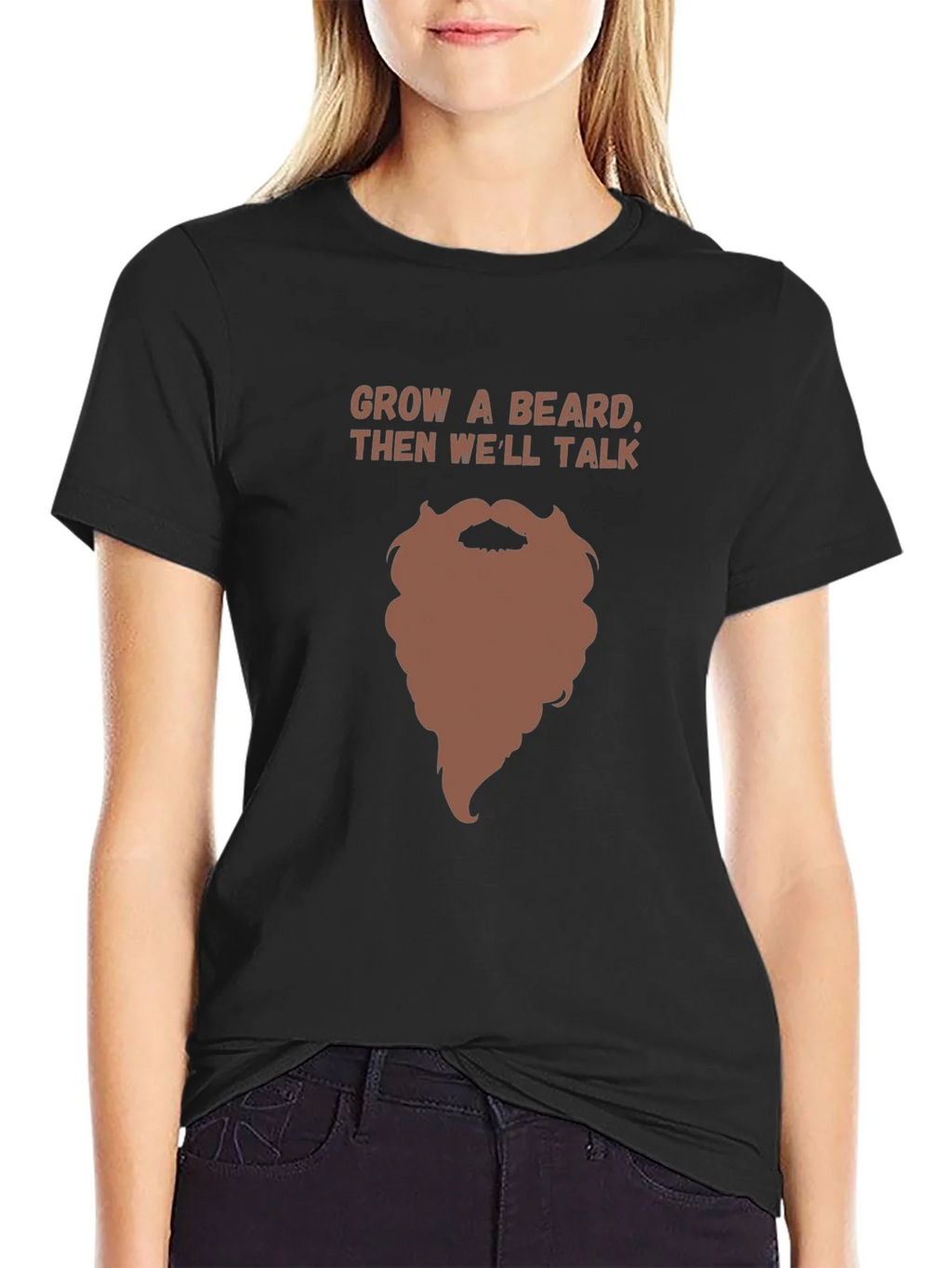 Grow a Beard Funny Graphic Tee product image 2