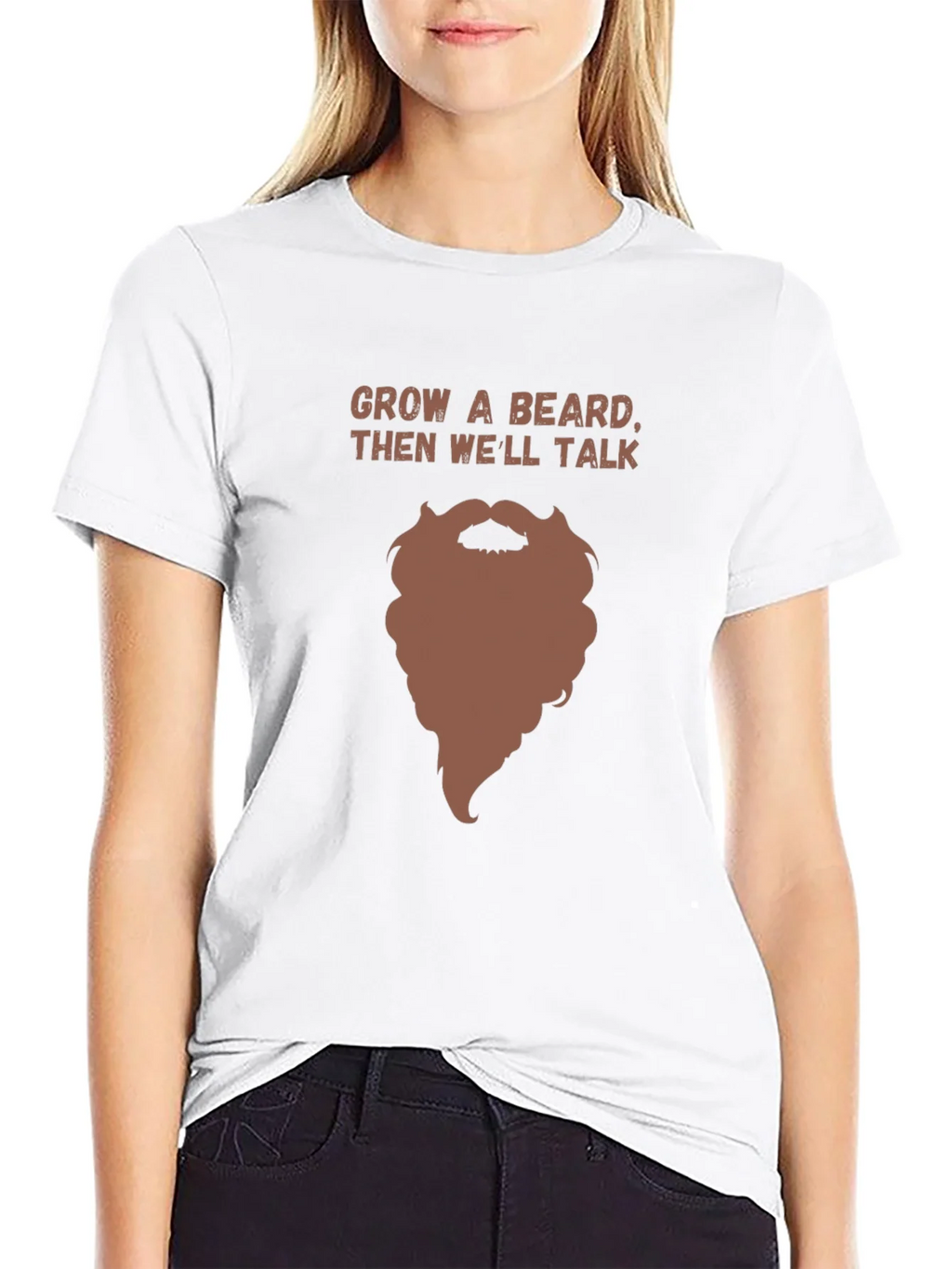 Grow a Beard Funny Graphic Tee product image 8