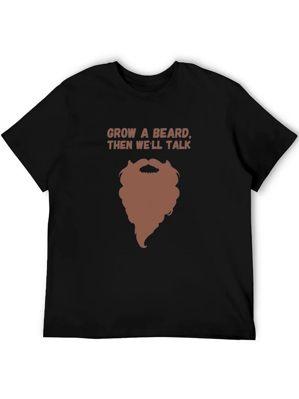 Grow a Beard Funny Graphic Tee product image 5