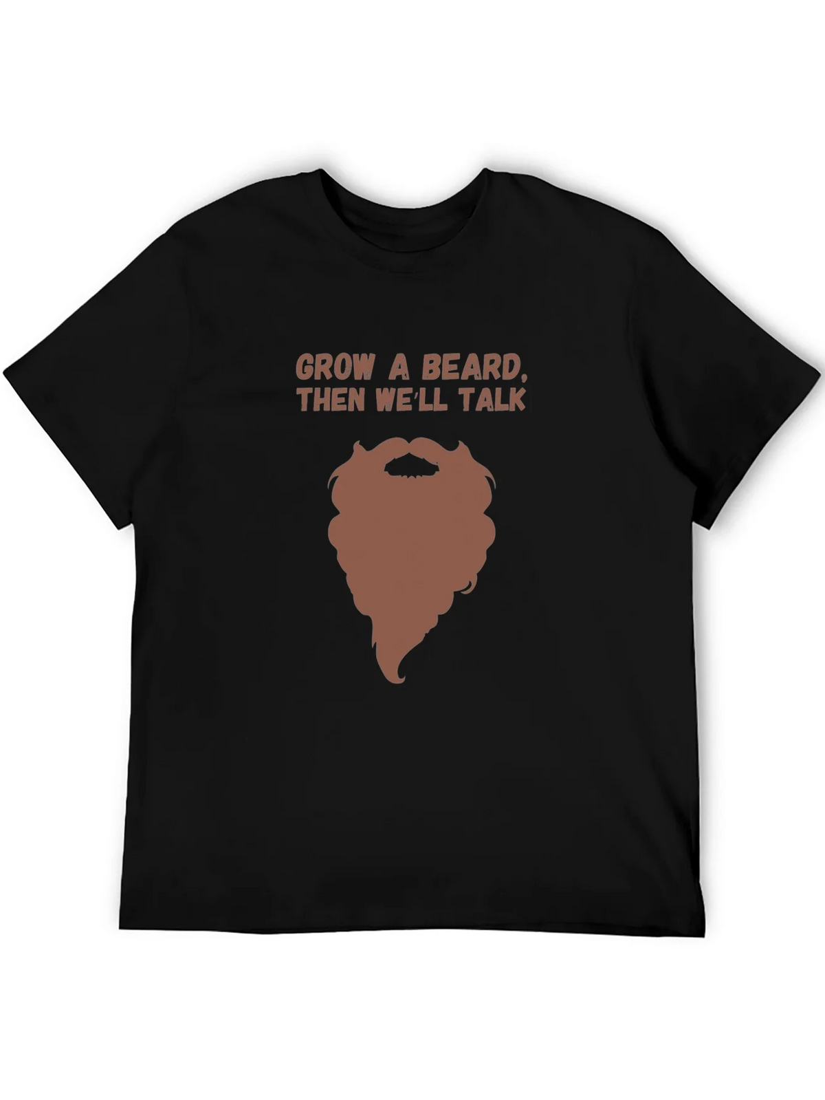 Grow a Beard Funny Graphic Tee product image 5