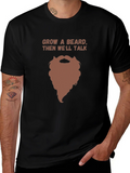 Grow a Beard Funny Graphic Tee product image 1