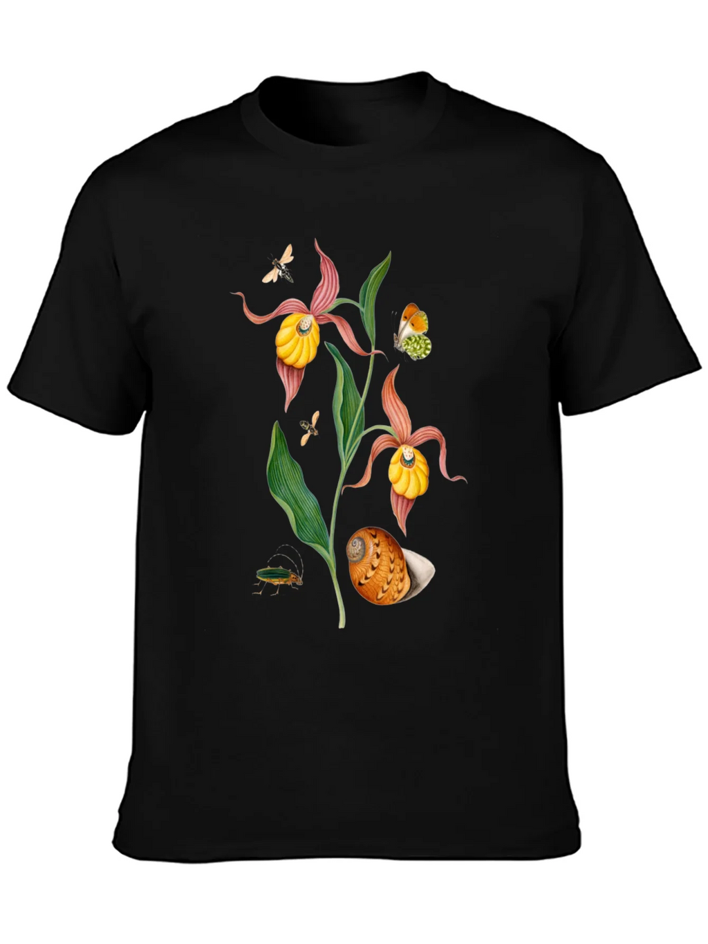 Botanical Print T-Shirt - Black product image 3