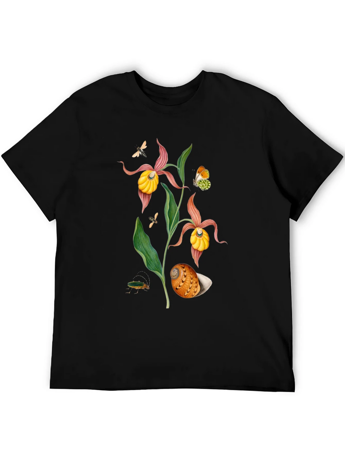 Botanical Print T-Shirt - Black product image 4