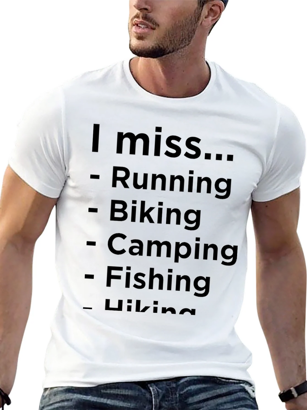I Miss Running Biking Camping T-Shirt product image 12